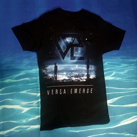 Small Black, Blue VersaEmerge, VERSA Rock Band Tee T-shirt - Picture 2 of 4